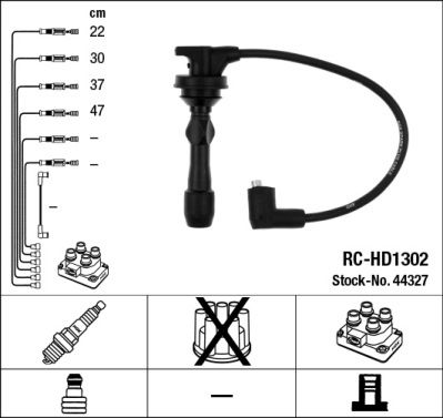 Uždegimo laido komplektas NGK 44327