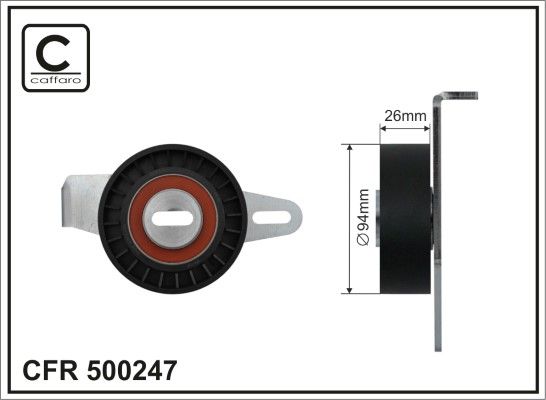 CAFFARO 500247 Diržo įtempiklis, V formos rumbuotas diržas