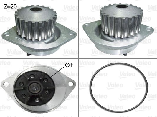 VALEO 506290 Vandens siurblys, variklio aušinimas