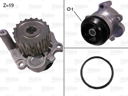 VALEO 506533 Vandens siurblys, variklio aušinimas