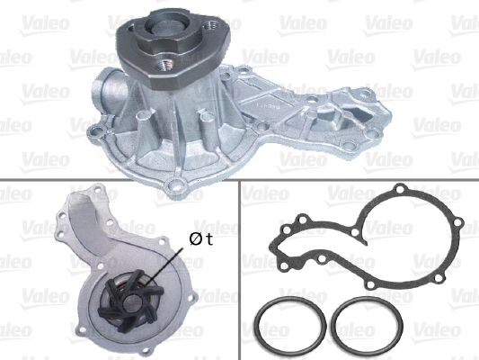 VALEO 506666 Vandens siurblys, variklio aušinimas