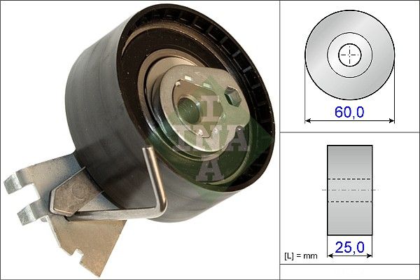 Įtempiklio skriemulys, paskirstymo diržas INA 531 0572 10
