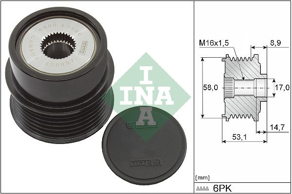 INA 535 0326 10 Laisvos eigos sankaba, kint. sr. generatorius