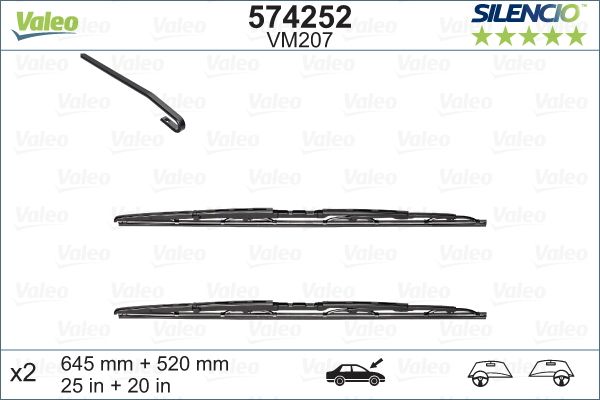 VALEO 574252 Valytuvai