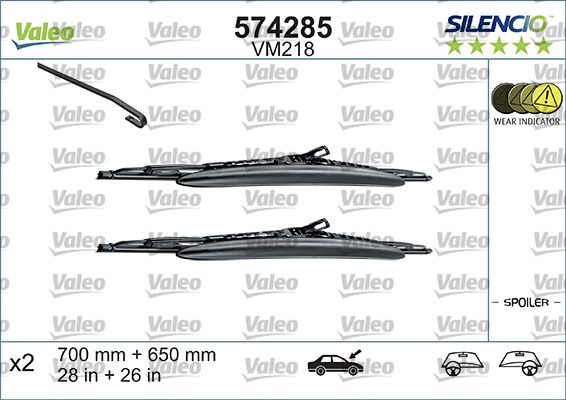 VALEO 574285 Valytuvai