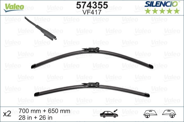 VALEO 574355 Valytuvai