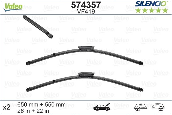 VALEO 574357 Valytuvai