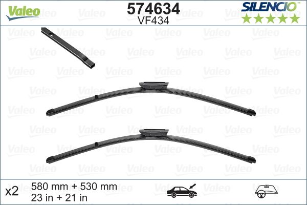 VALEO 574634 Valytuvai