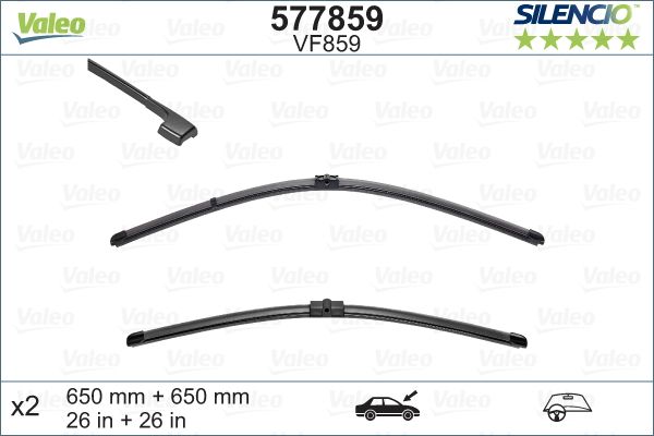 VALEO 577859 Valytuvai