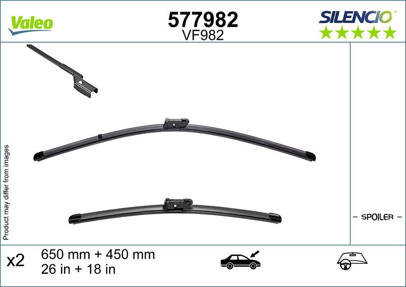 VALEO 577982 Valytuvai