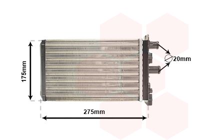 VAN WEZEL 58006239 Šilumokaitis, salono šildymas