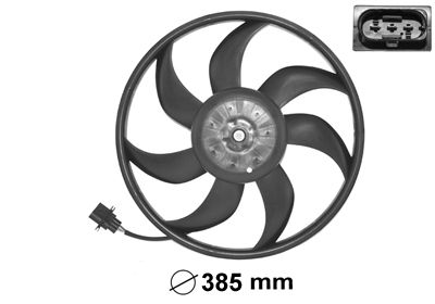VAN WEZEL 5827745 Ventiliatorius, radiatoriaus