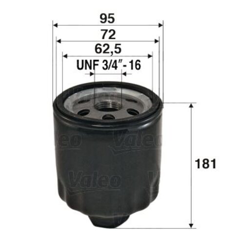 VALEO 586056 Alyvos filtras