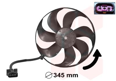 VAN WEZEL 5888744 Ventiliatorius, radiatoriaus