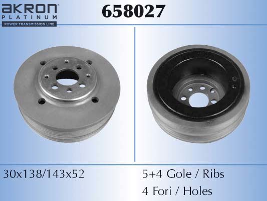 Skriemulys, alkūninis velenas AKRON-MALÒ 658027