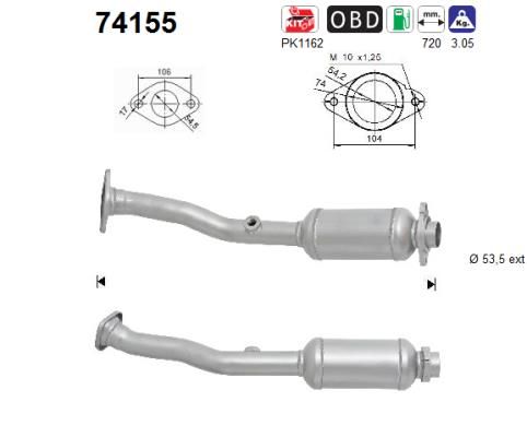 AS 74155 Katalizatoriaus keitiklis