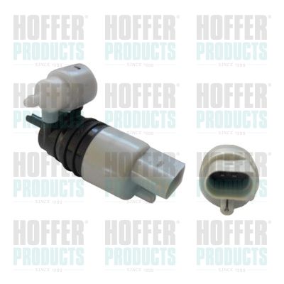 HOFFER 7500196 Vandens siurblys, priekinio stiklo plovimas