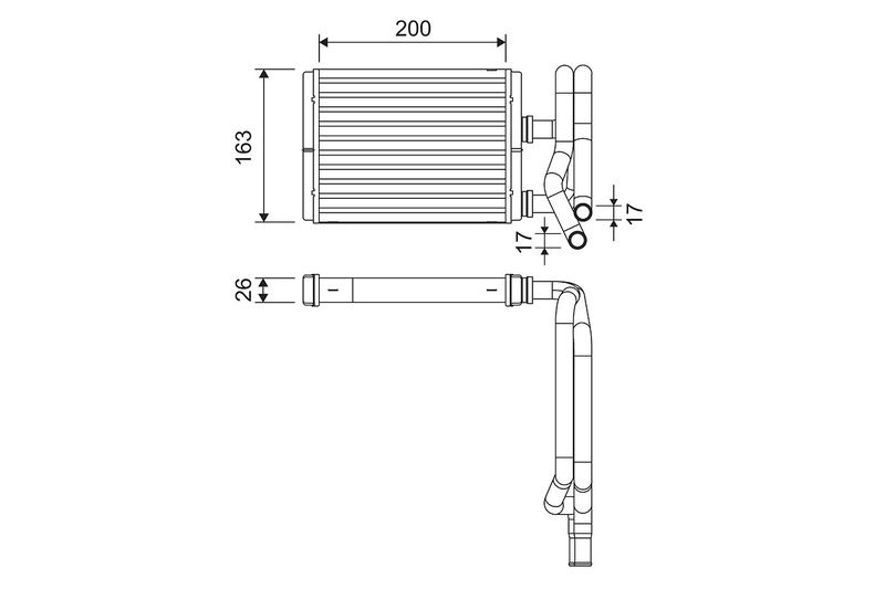 VALEO 811577 Šilumokaitis, salono šildymas