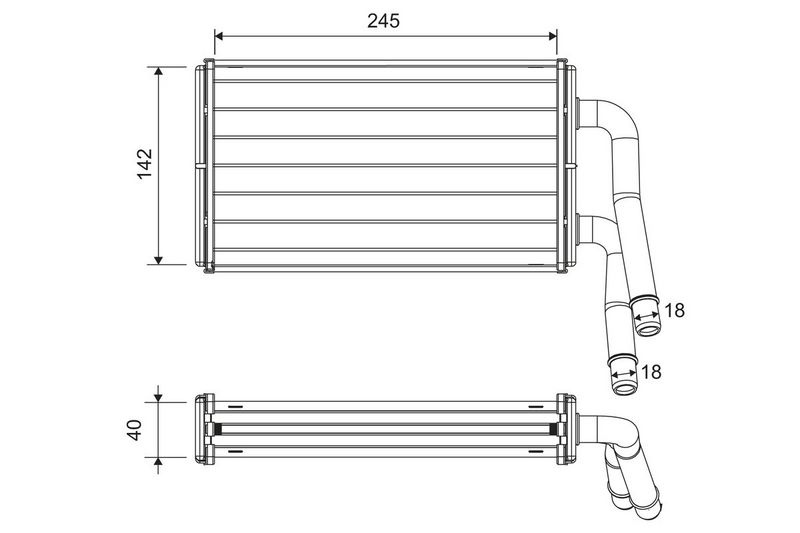 VALEO 811599 Šilumokaitis, salono šildymas