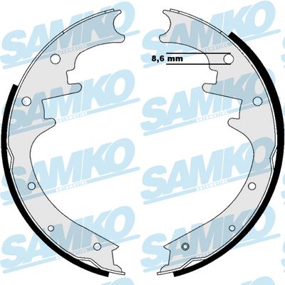 Stabdžių trinkelių komplektas SAMKO 87205