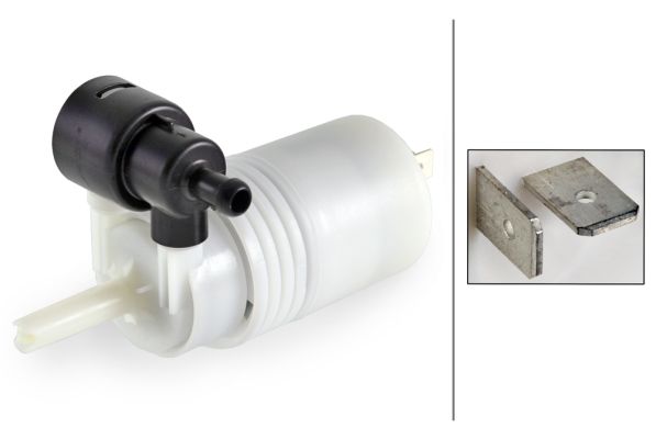 HELLA 8TW 005 206-011 Vandens siurblys, priekinio stiklo plovimas