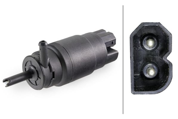 HELLA 8TW 006 848-031 Vandens siurblys, priekinio stiklo plovimas