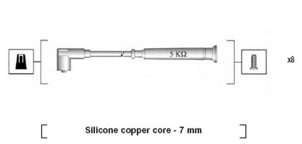 Uždegimo laido komplektas MAGNETI MARELLI 941045340520