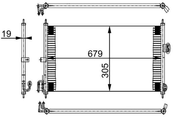 MAHLE AC 252 000S Kondensatorius, oro kondicionierius