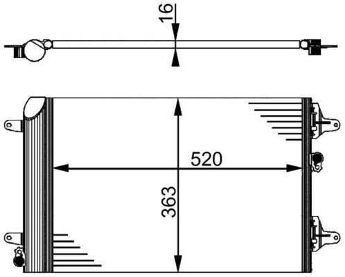 MAHLE AC 358 000S Kondensatorius, oro kondicionierius