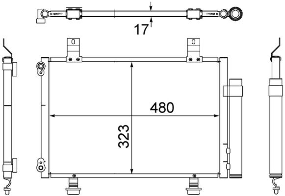 MAHLE AC 495 000S Kondensatorius, oro kondicionierius