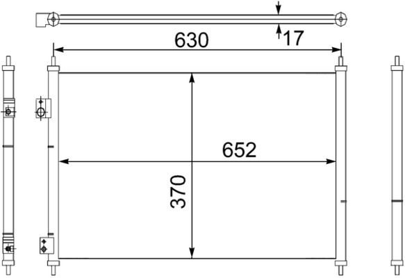 MAHLE AC 755 000S Kondensatorius, oro kondicionierius