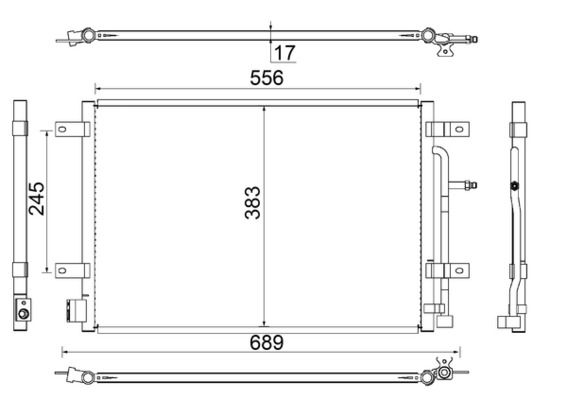 MAHLE AC 812 000S Kondensatorius, oro kondicionierius
