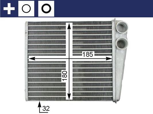 MAHLE AH 208 000S Šilumokaitis, salono šildymas