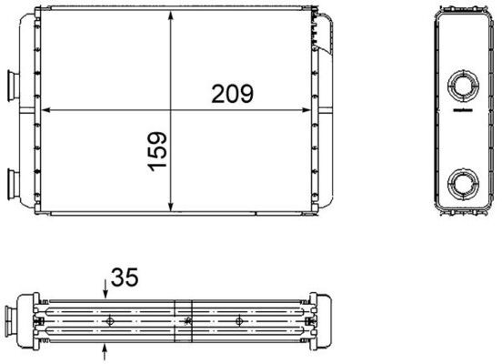 MAHLE AH 60 000S Šilumokaitis, salono šildymas
