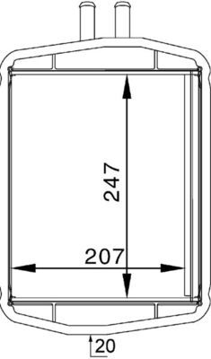 MAHLE AH152000S Šilumokaitis, salono šildymas
