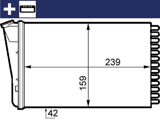 MAHLE AH155000S Šilumokaitis, salono šildymas