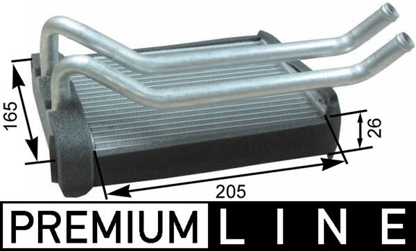 MAHLE AH174000P Šilumokaitis, salono šildymas