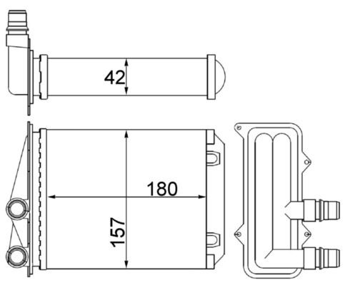 MAHLE AH246000S Šilumokaitis, salono šildymas