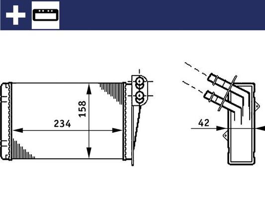 MAHLE AH73000S Šilumokaitis, salono šildymas