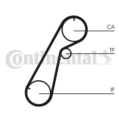CONTINENTAL CTAM CT1020 Paskirstymo diržas