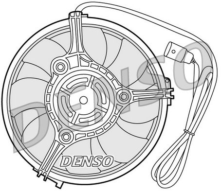 DENSO DER02001 Ventiliatorius, radiatoriaus