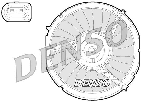 DENSO DER02003 Ventiliatorius, radiatoriaus