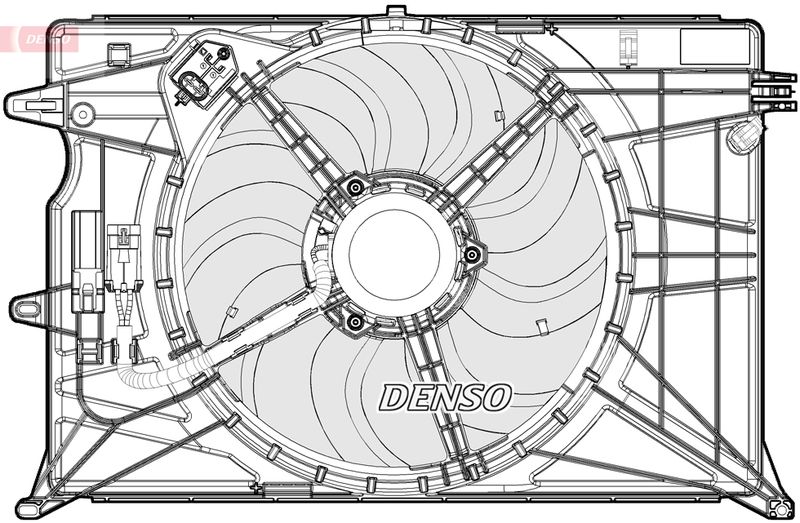 DENSO DER09074 Ventiliatorius, radiatoriaus