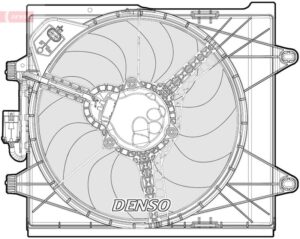 DENSO DER09096 Ventiliatorius, radiatoriaus
