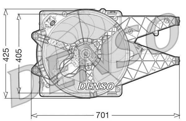 DENSO DER09100 Ventiliatorius, radiatoriaus