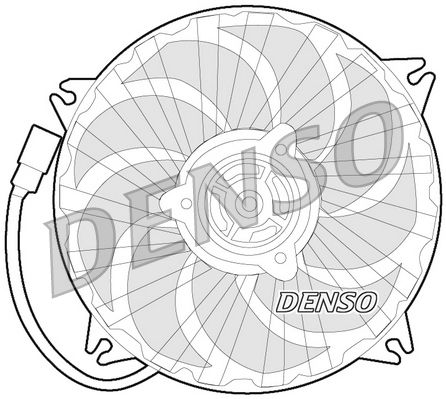 DENSO DER21017 Ventiliatorius, radiatoriaus