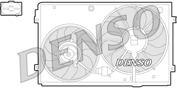 DENSO DER32011 Ventiliatorius, radiatoriaus
