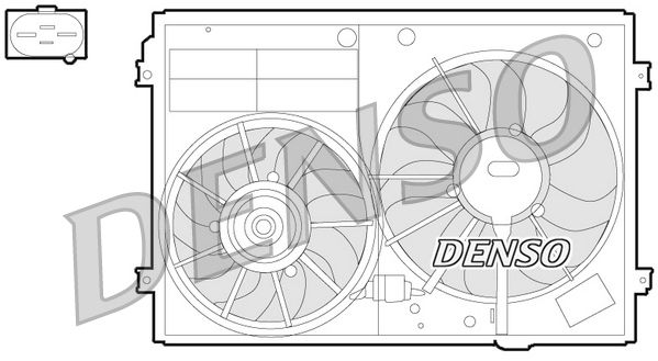DENSO DER32012 Ventiliatorius, radiatoriaus