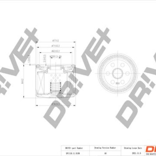 Dr!ve+ DP1110.11.0109 Alyvos filtras
