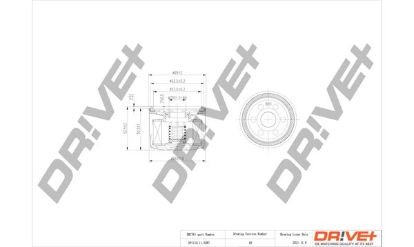 Dr!ve+ DP1110.11.0287 Alyvos filtras